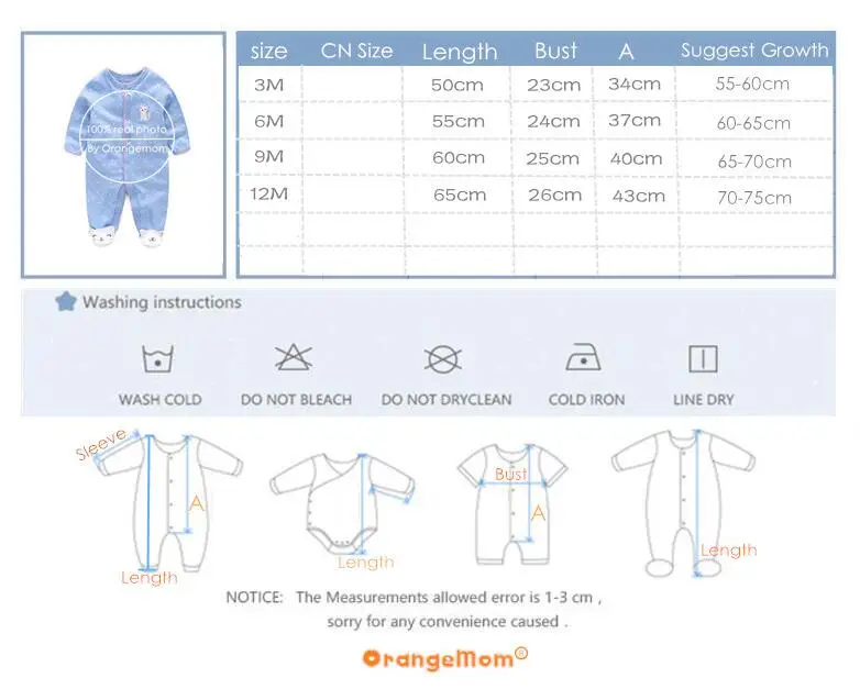 Tek parçalar yeni doğan bebek giyim 312m çocuk ayaklı pijamalar bebek erkek kız kızlar pamuk bahar roupas karikatür genel bebek butik kıyafetler