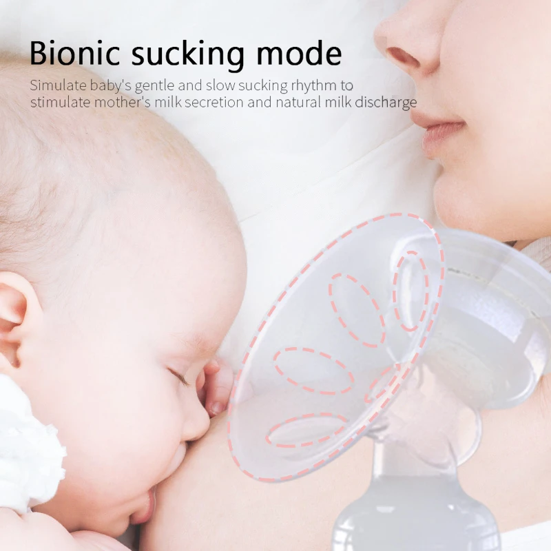 Enhancer Bilateral Electric Breast Pump Breast Pumping Milk Maker High Suction Automatic Massage Postpartum Baby Lactation Accessories