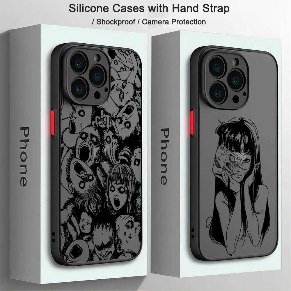 Mobiele telefoonbumpers Junji Ito Horror Comics Case voor Samsung A73 A72 A71 A53 A52 A51 A42 A33 A32 A31 A30 A23 A22 A22 A14 A13 A13 A12 4G 5G 5G 5G 5G MATTE TRANSPARENT Y240423