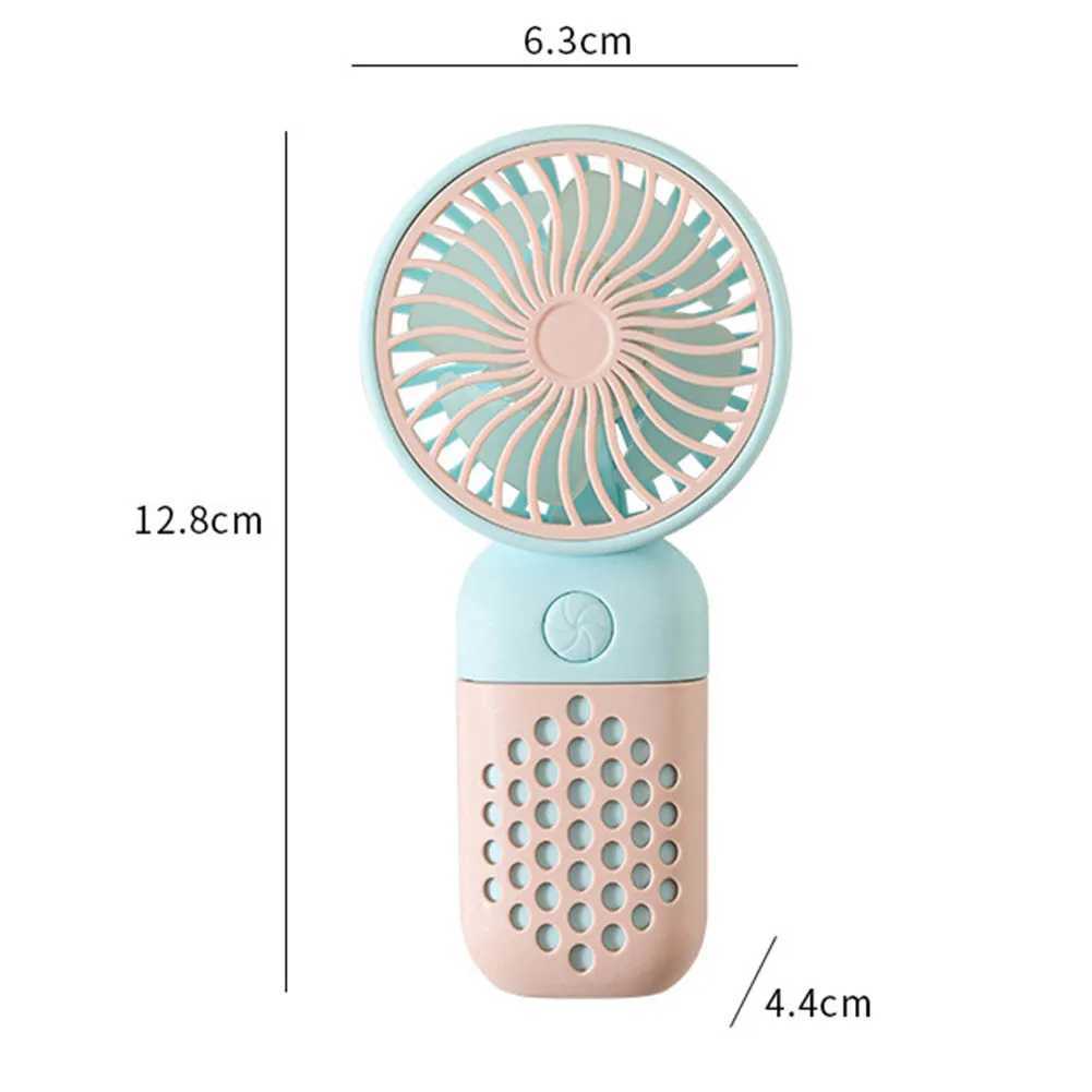 Other Appliances Handheld fan with base and USB charging cable for outdoor travel portable USB charging student pocket fan J240423