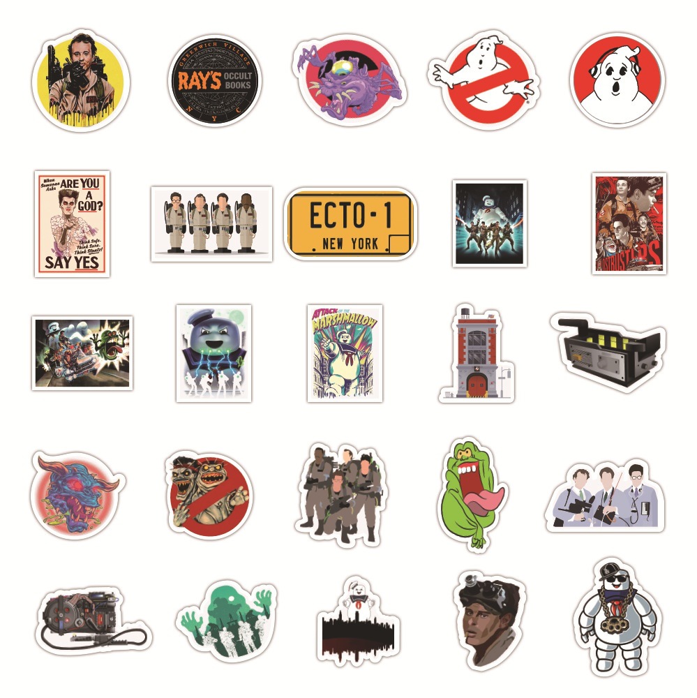 Movie Ghostbusters stickers Ghostbusters graffiti Stickers for DIY Luggage Laptop Skateboard Bicycle Stickers Car Motorcycle decals