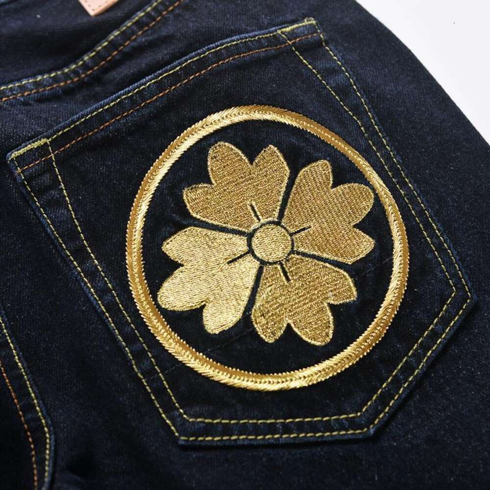 Moling Fushen Sakura Small M Embroidered Jeans Autumn/Winter Dark Men's Loose Large Fashion Brand Student Pants 196927