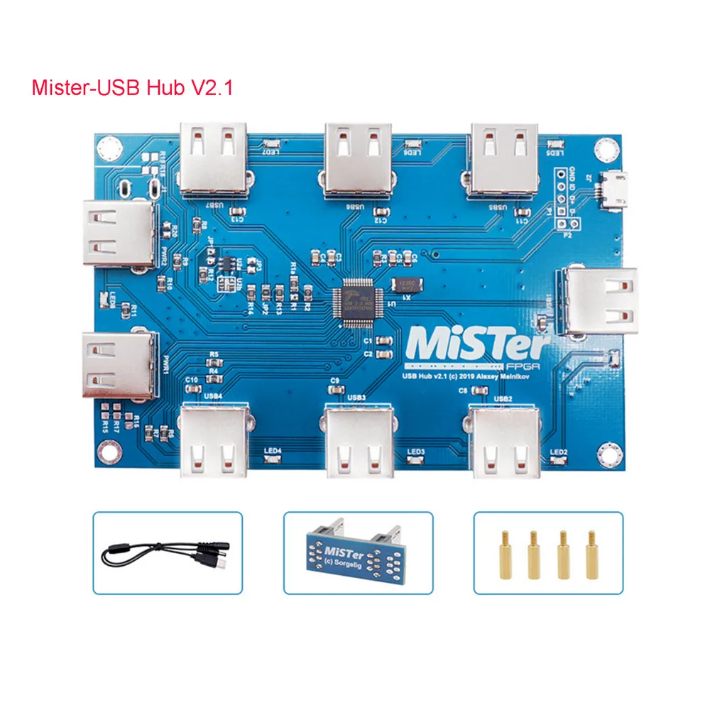 Hubs para Mistor FPGA IO Manual de Soldagem USB Extender Acessórios Conjunto de Acessórios para Peças de Reparo Terasic de10nano