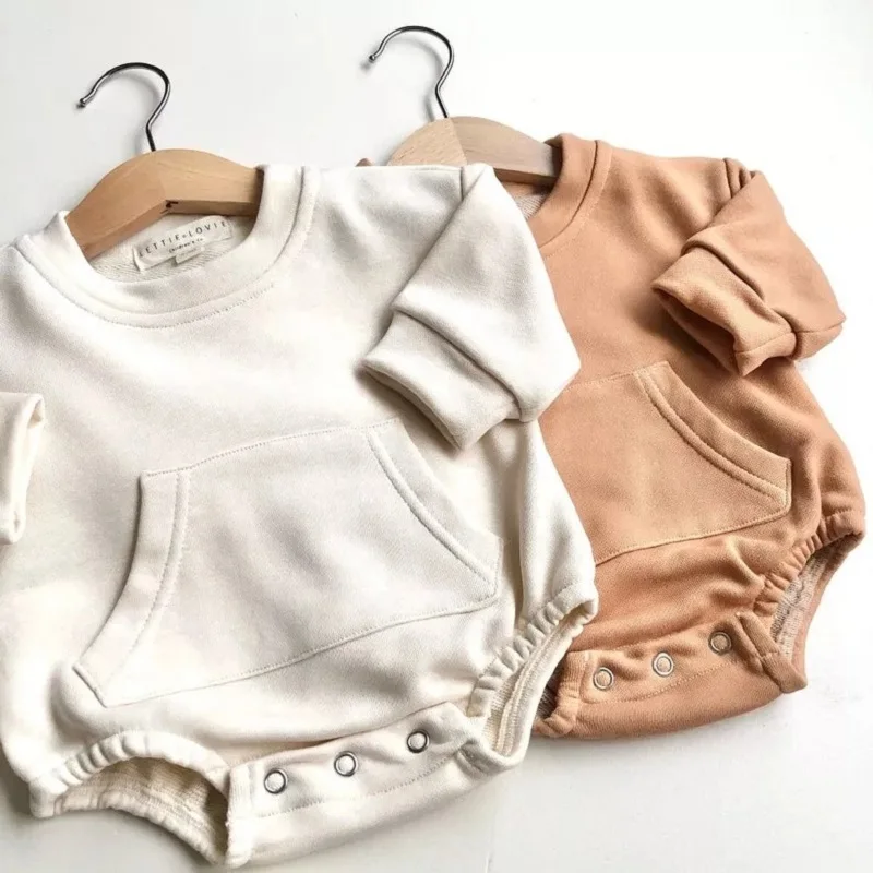 One-Pieces Toddler Newborn Bernom Autumn New Girl Boy Triangle Rober Confort