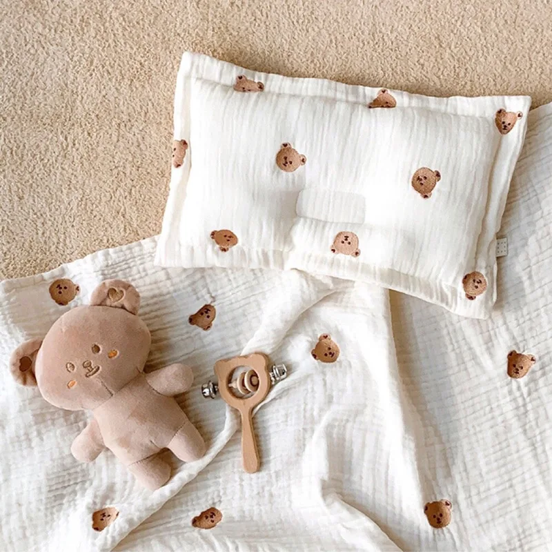 Poduszka pościel dziecięcy dziecięce poduszka przeciw do spania poduszka niedźwiedź szyja głowa wielofunkcyjna oddychająca niemowlę dzieci poduszka dziecięca