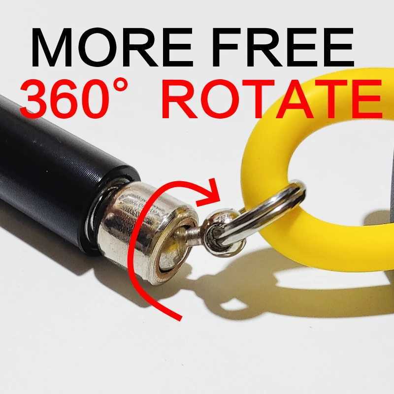 Jump Ropes NEVERCOOLATE 360 Free Rotation Ball Bearing Metal Handle Easy to Replace Sliding Jumping Rope No Entanglement Fitness Y240423