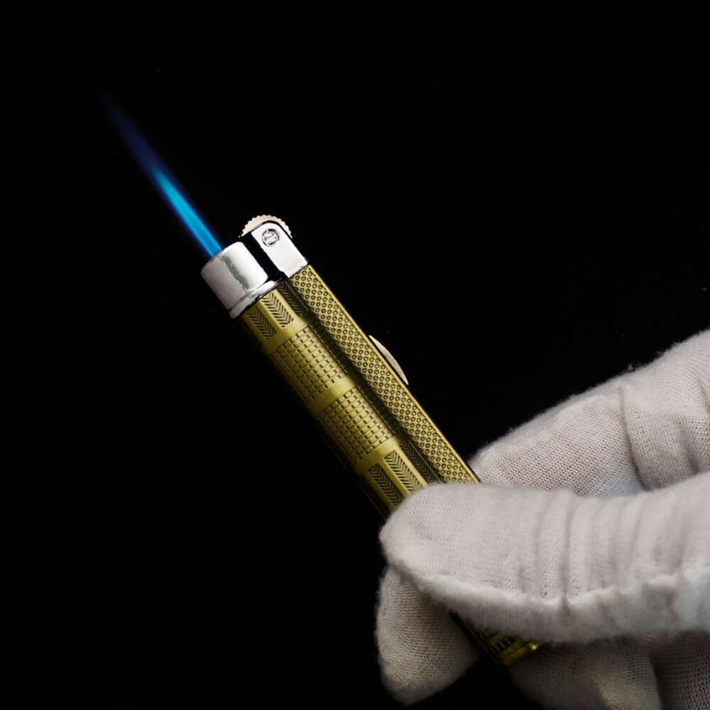 Cigarette torch Cigarette Light Affilable Rechargeable Butane sans gaz de broyage plus léger Gift Fumer Gadget pour ami