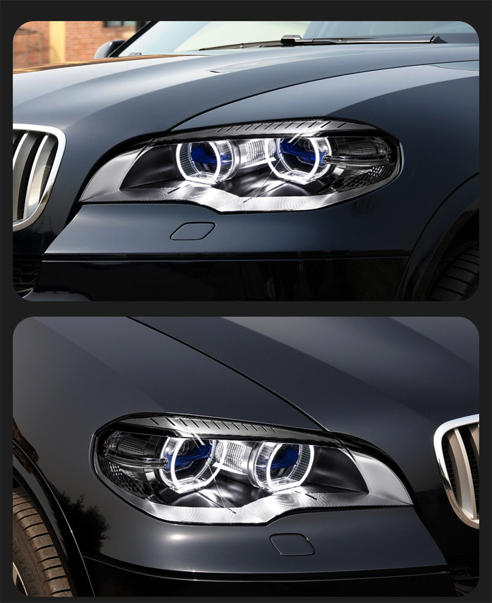 Fareo del automóvil para BMW E70 2007-2013 X5 LECH LECH LAMP DRL Conjunto de luz delantera