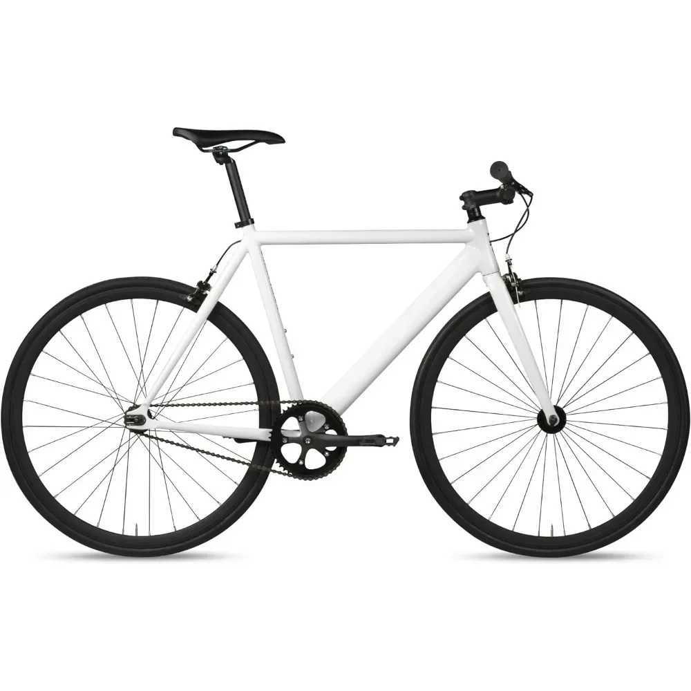 Fietsen fixie urban track bikeride vaste uitrusting of freewheel met een flip-flop hublightweight volledig aluminium frame en vork vaste fiets y240423