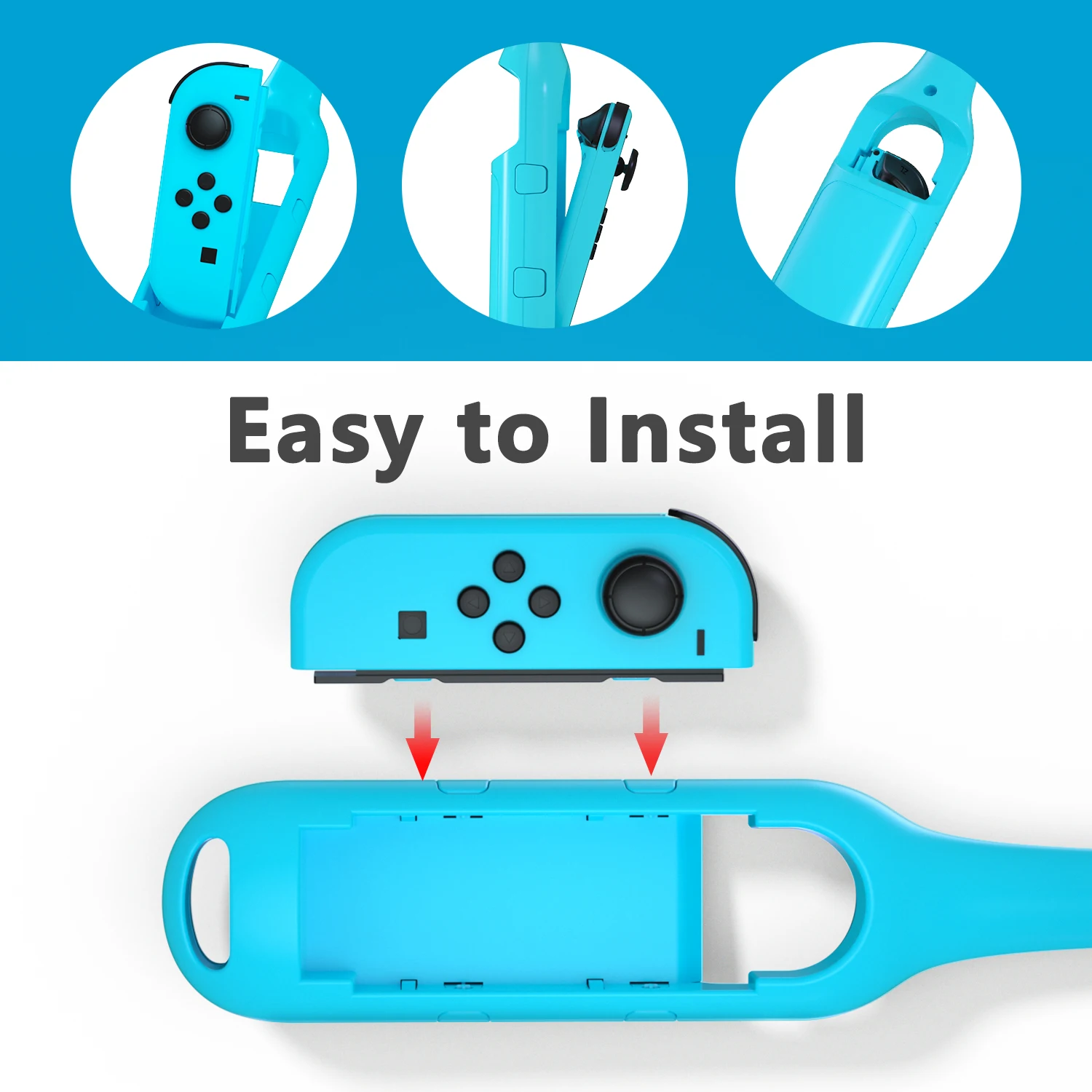 Elektronik oivo för Switch JoyCon Golf Clubs GRIP NS Gamepad Controller Gaming Handle Grips Game Components for Nintendo Switch Accessories