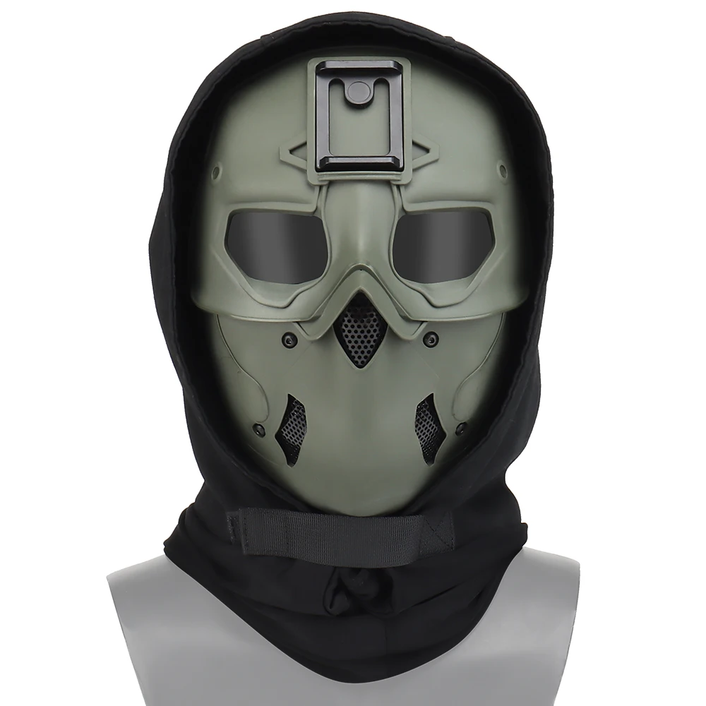 Safety Tactical Wild Mask Hutning Full Face Outdoor Protective Airsoft Mask Halloween Camouflage Mask Fan Lätt Mask Hjälm