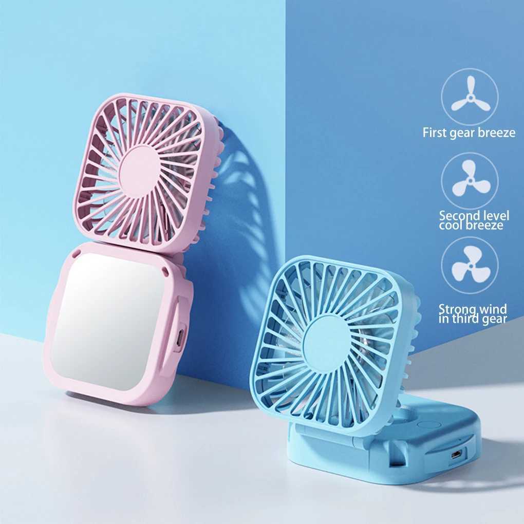 Altri elettrodomestici che piega il collo sospeso piccolo ventola elettrica portatile portatili studente creativo Dormitory Sports USB Outdoor Mini Fan J240423