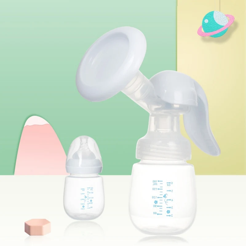 Enhancer Portable Manual Breast Pump Baby Feeding Bottle Milk Massage Comfortable Adjustable Pressing Breast Pump Baby Use