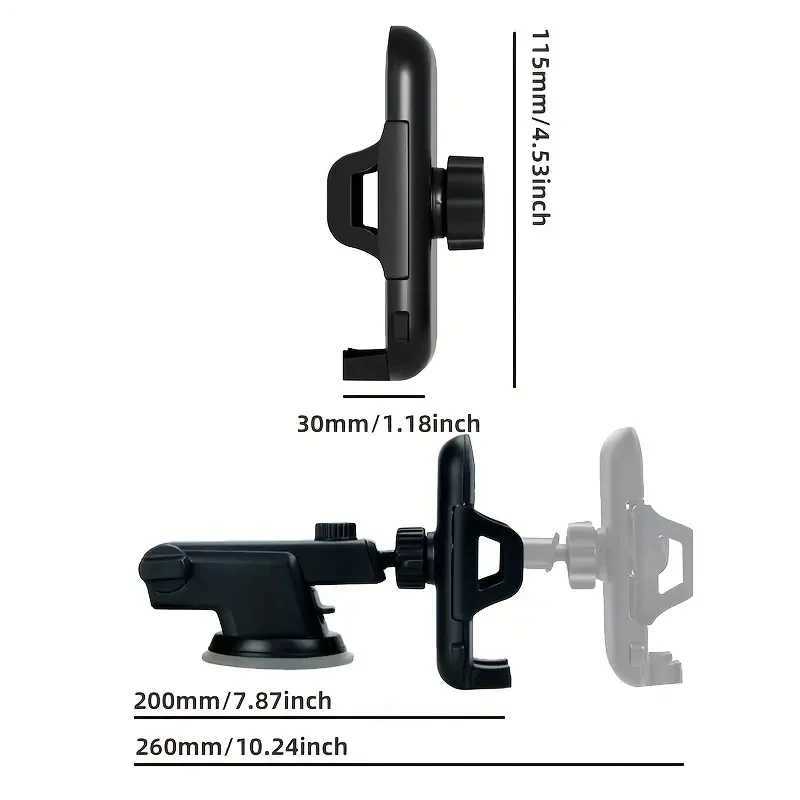 Cell Phone Mounts Holders Car Universal Hands-Free Suction Cell Phone Holder For Car Dashboard Air Vent Car Phone Holder Mount Y240423