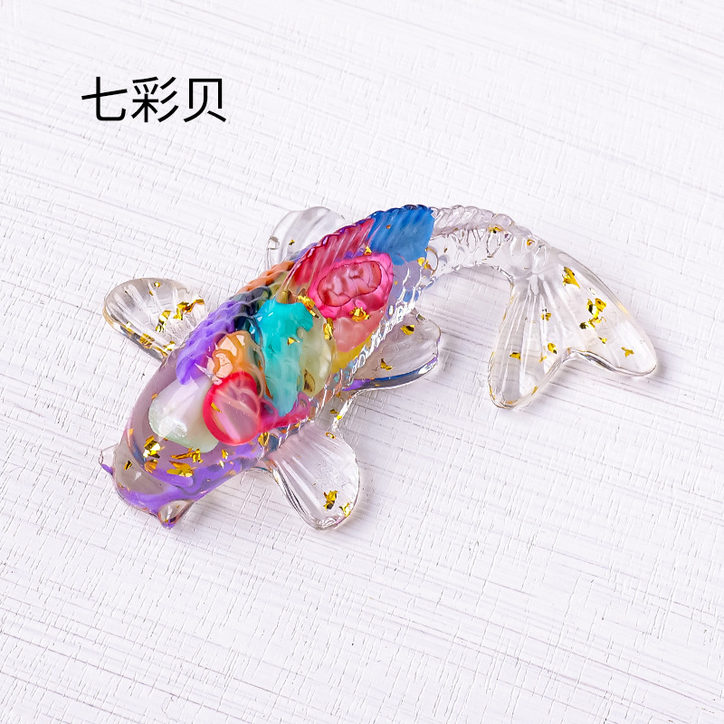 6x3.5cm de cascalho de cristal natural de cristal lucky koi peixe estatueta resina mini quartzo chique em estátua de carpa decoração de decoração de decoração de decoração de mesa de ornamento presente