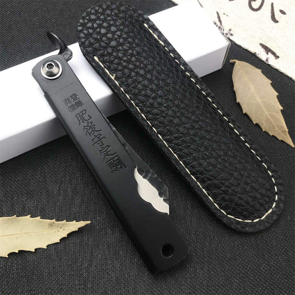 Higonokami Damas Damas Steel Tanto Blade pliage couteau en aluminium Poignée de camping extérieur couteaux de chasse tactique EDC Collection EDC