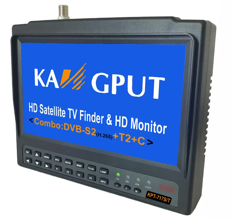 Finder KPT717S/T DVBS2 DVBT/T2 DVBC COMBO DIGITAL SATELLITE METER FINDER H.265 VS KPT716TS SATLINK WS6933 SATLINK ST5150