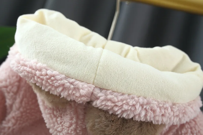 Mouilles hivernales nouveau-nés bébé vêtements tenues en polaire chaude coton manteau de coton swear pour les tenues de vêtements pour bébé de fille de bébé
