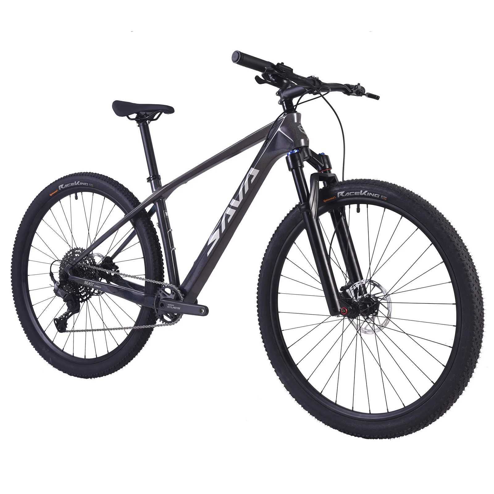 الدراجات Sava U6.0 New Carbon Fiber Mountain Bike 27.5/29 بوصة مع إشارات Shiman0 1*11 نظام السرعة T800 ألياف الكربون إطار الجبل الدراجة الجبلية Y240423