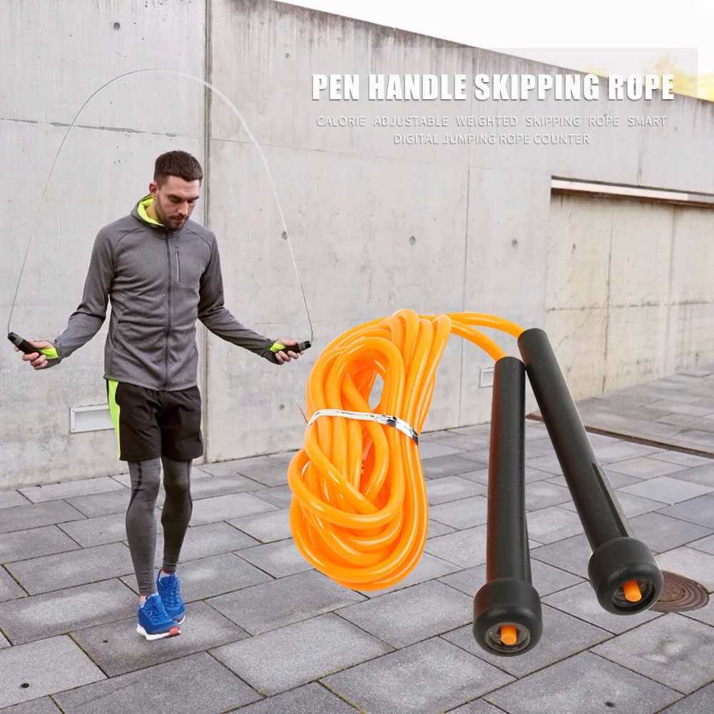 Jump Ropes Sports Sports Ski Rope Fitness PVC Jump Rope Orange Y240423