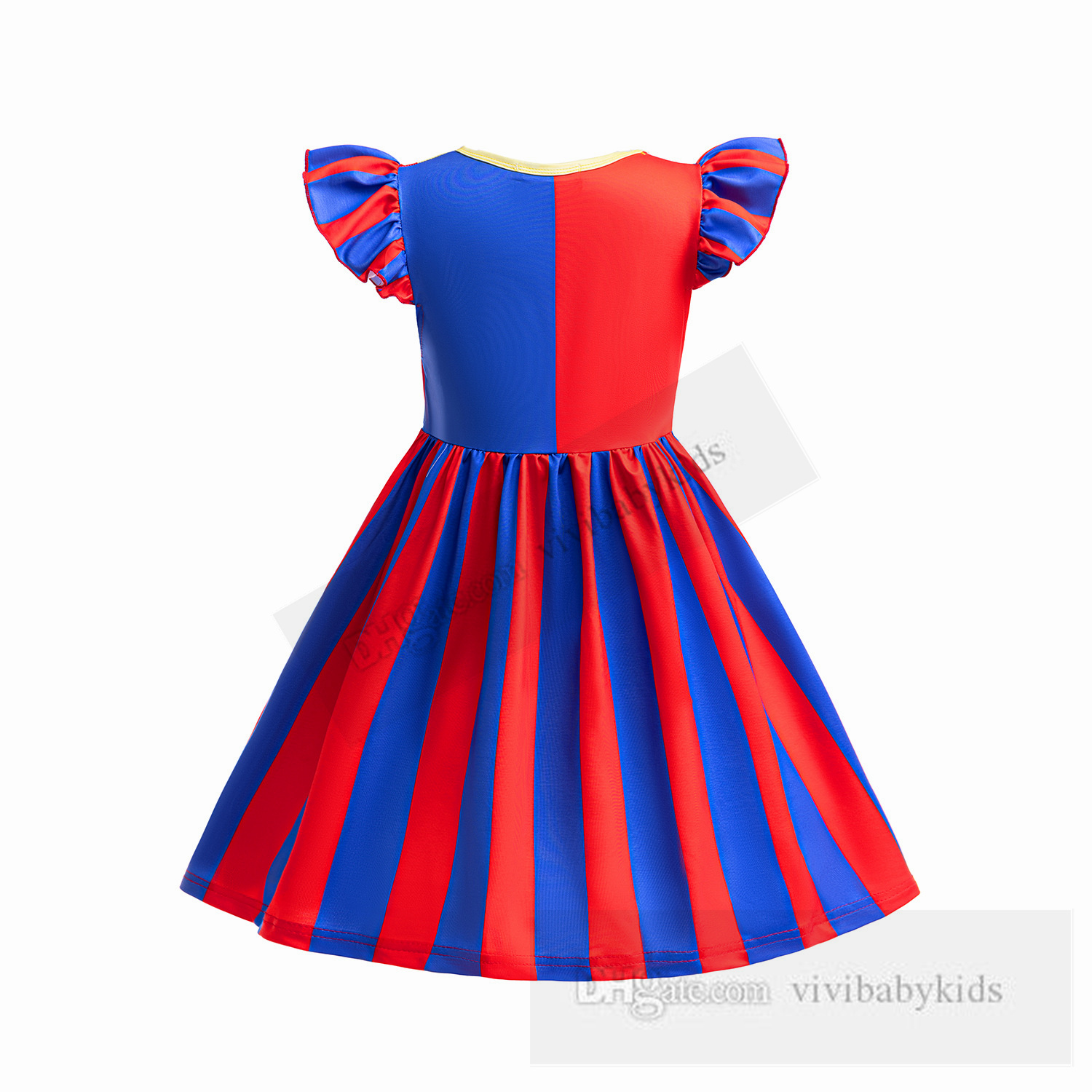 Magical Digital Circus Girls Cosplay Dresses Kids Halloween Performance Joker Dessen Kinderdag Stage Costumes Dress Z7847