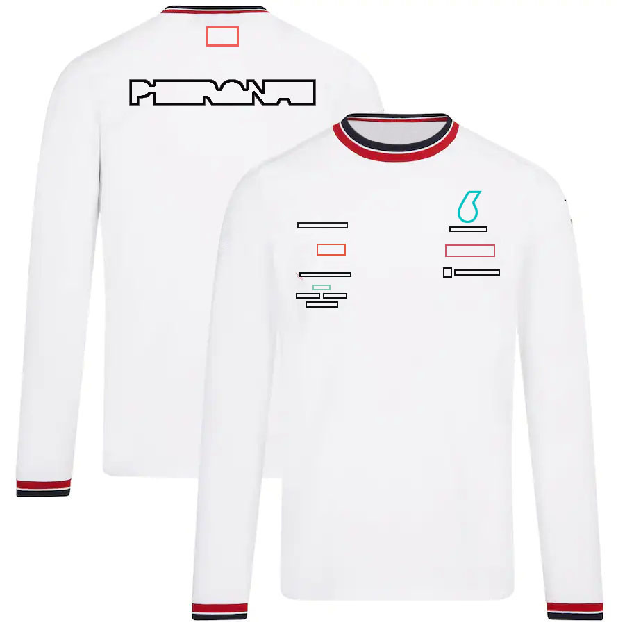 2022-2023 F1 Racing långärmad t-shirt Formel 1 Team Driver O Neck T-shirt Summer New Men's Fashion Sport Jersey T-shirts Custom