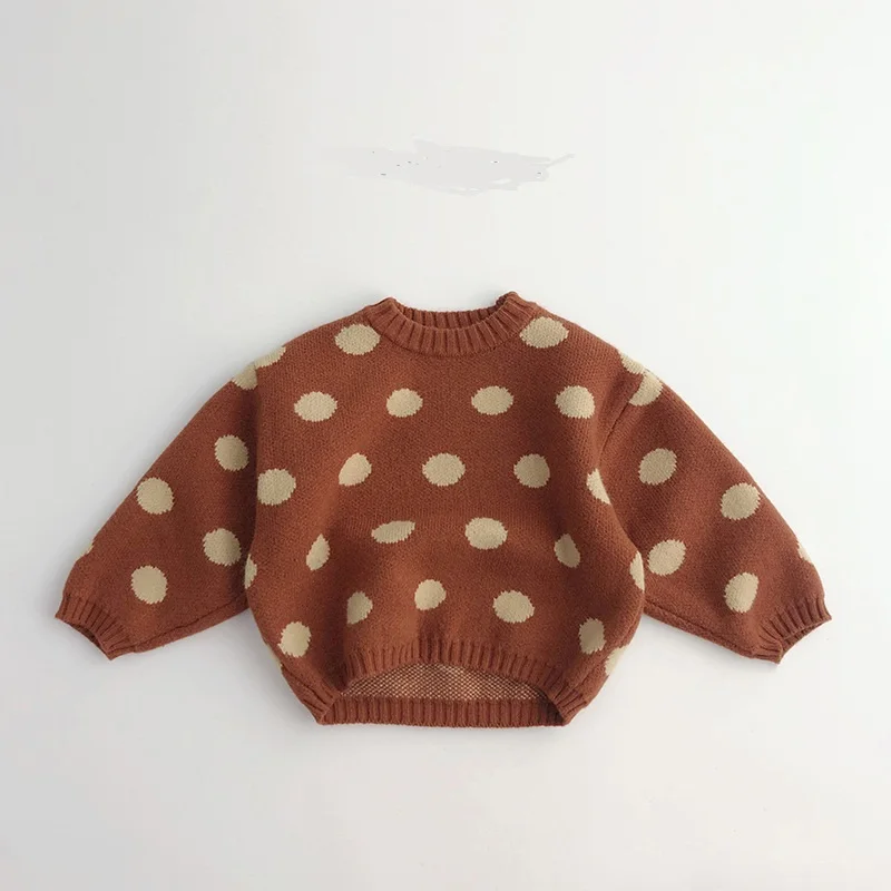 Truien jongens en meisjes baby stiksel ronde nek gebreide pullover top losse herfst en winter nieuwe kindertrui gebreide top