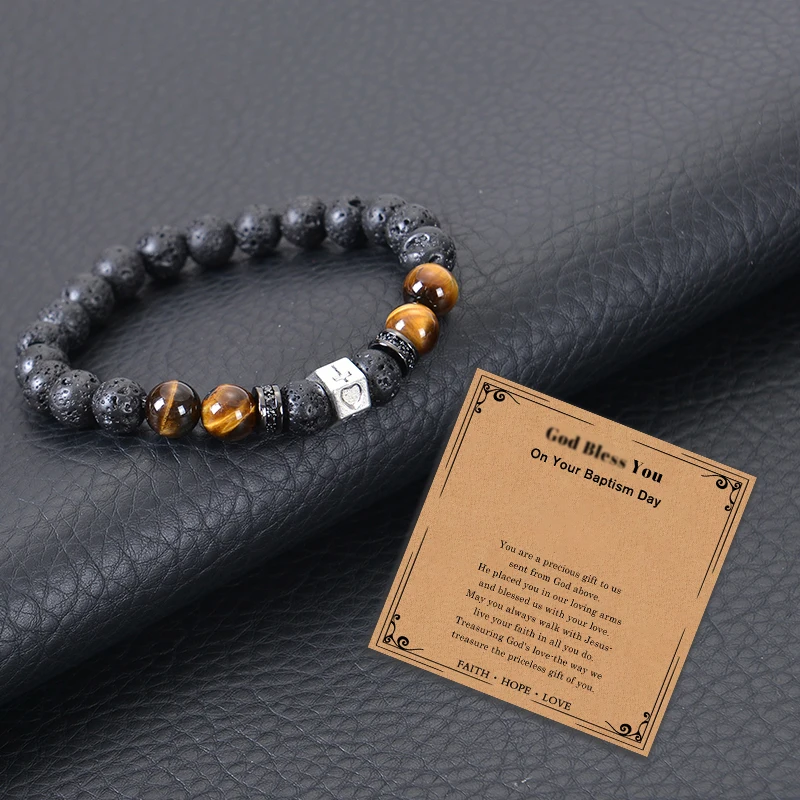 Kamienna koralika naturalna bransoletka ręcznie robione niebieskie oko tygrysa czarne matowe bransoletki dla mężczyzn kobiety urok uzdrawianie jogi biżuteria