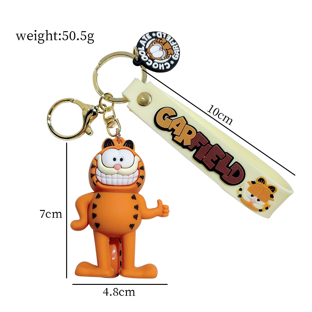 Cartoon Anime Cat Keychain Lovely Backpack Pendant Creative Collocation Holiday Gifts for Boys Girls