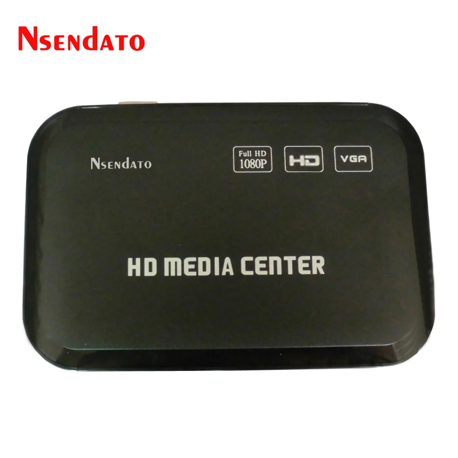 Player 1080p Full HD Multimedia Media Player Center för HD VGA AV USB SD/MMC Multi Media MKV Player med fjärrkontroll för dubbel USB