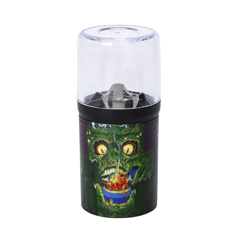 Skull Electric Plastic Smoking Herb Grinders