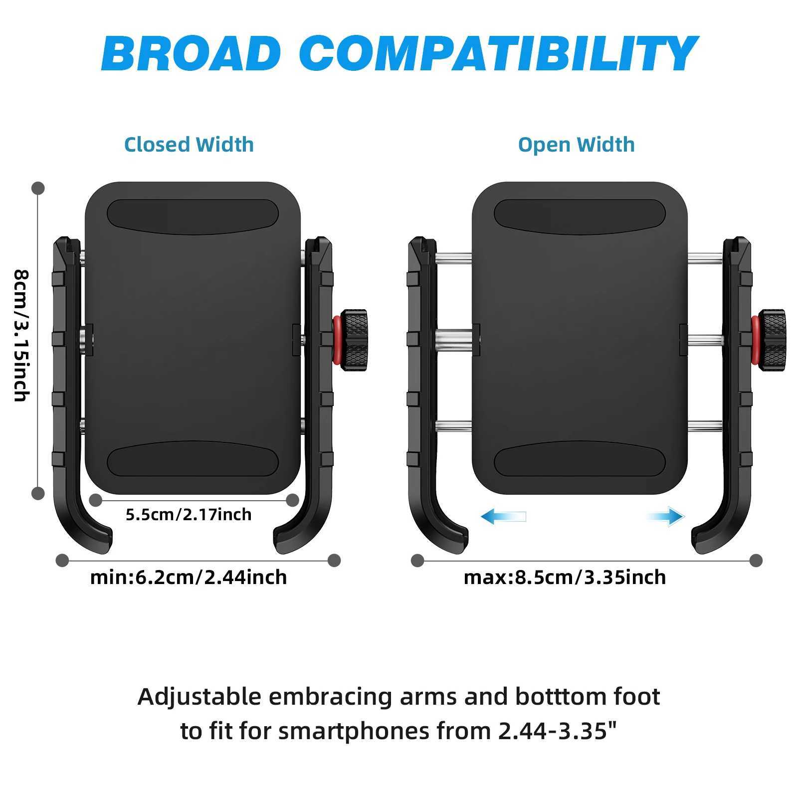 Les supports de monture de téléphone portable ont mis à niveau le support de téléphone universel de 2e génération pour le support de voiture de ventilation de la voiture pour l'iPhone 14/14 Pro Max / 13 série / 12 séries / y240423