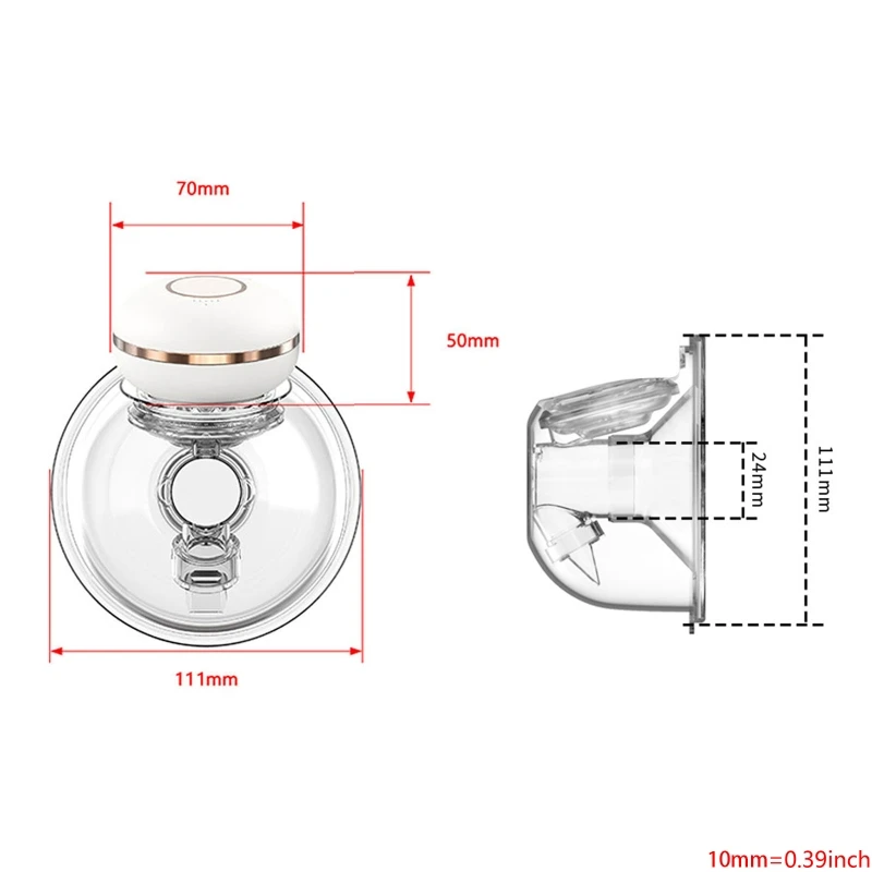 Enhancer Hands Free Electric Breast Pump Wearable Breast Pump ammande mjölksamlare Automatisk mjölkare Extractor USB laddningsbar