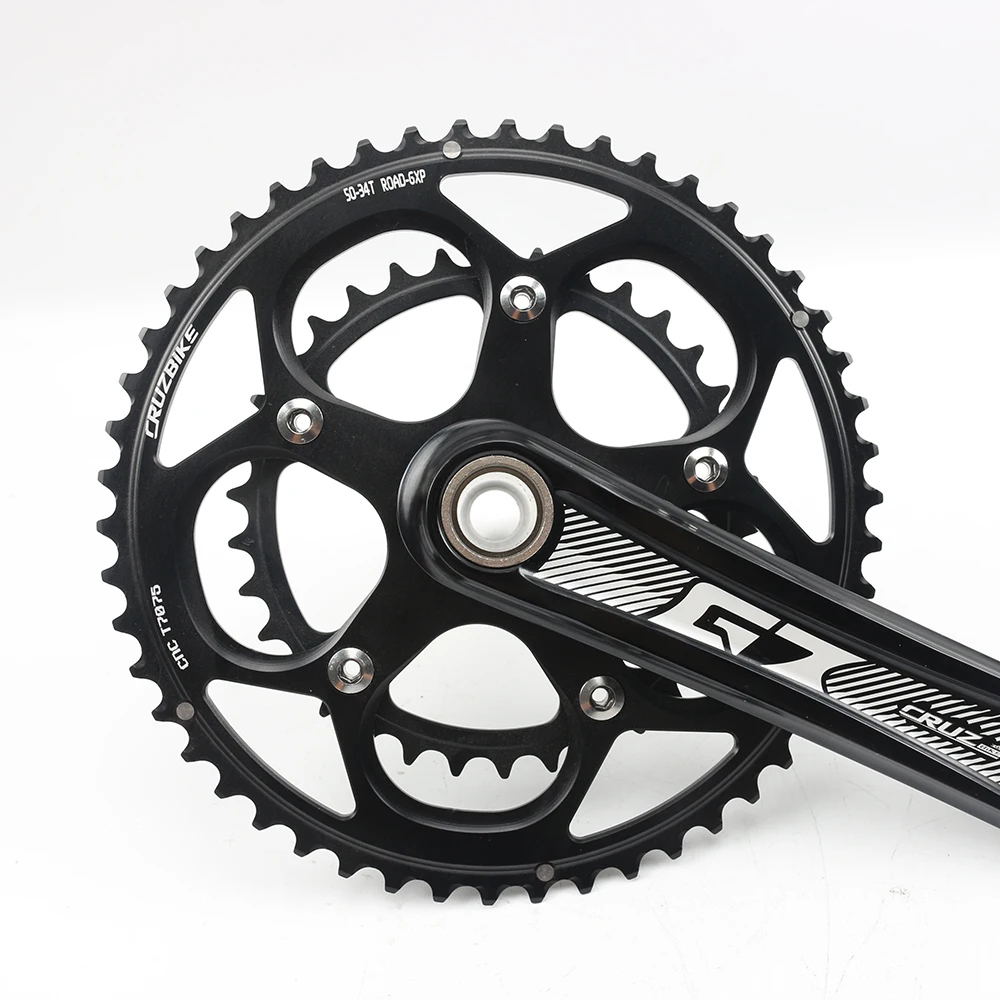 Parts CRUZbike GXP Road Bike Chainring 5034T Chain Wheel Double Disc Bicycle Crown For 9/10/11/12 Speed Crankset