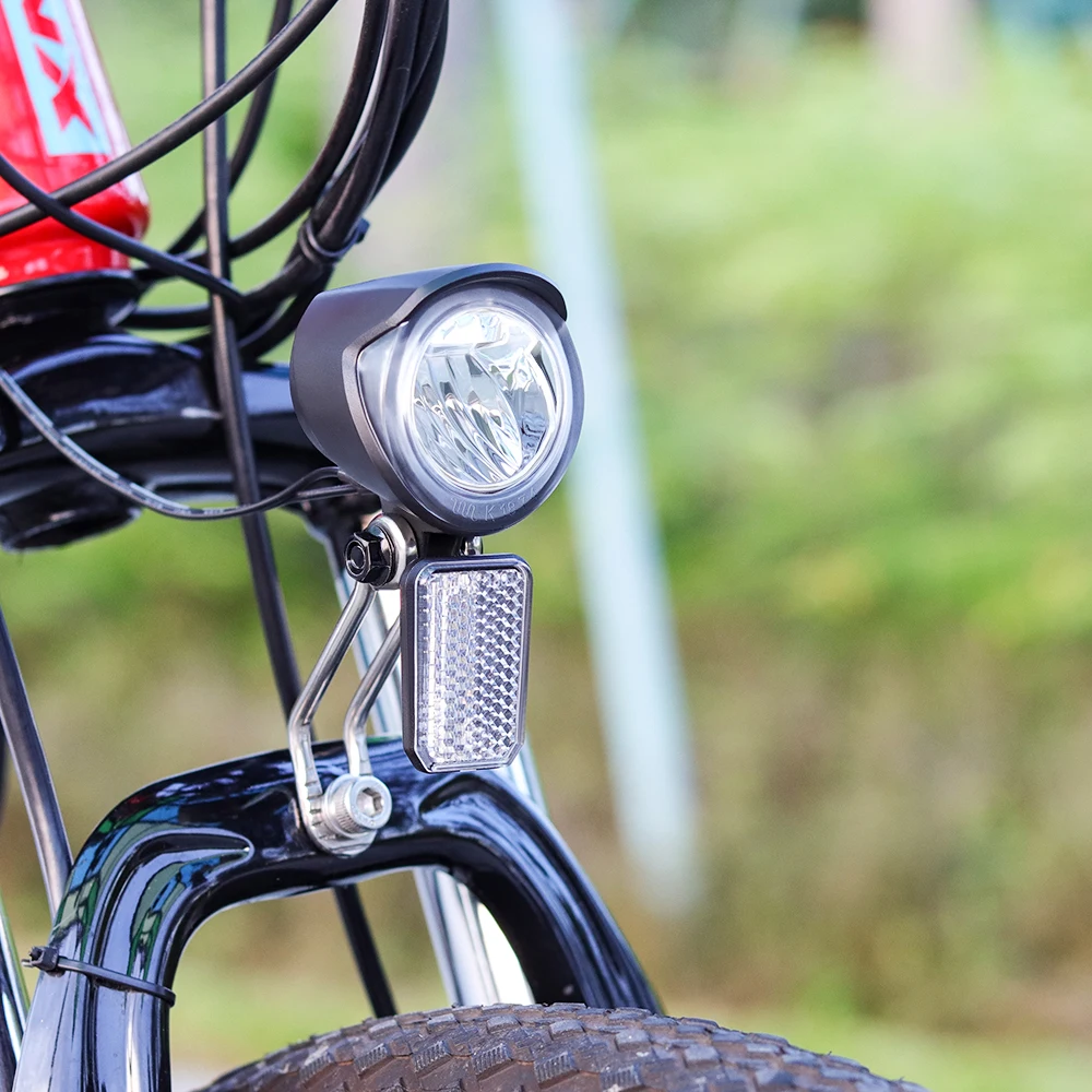 Огни AC 6V 2,4 Вт велосипедная светодиодная светодиодная лампа для велосипедного концентратора с функцией задержки задержки Стоп.