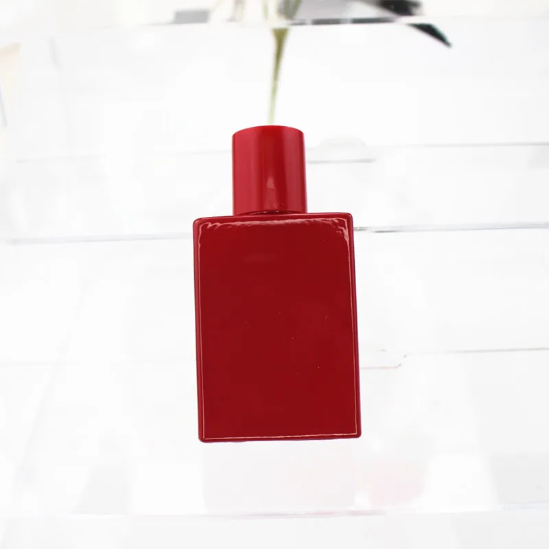 Butelki /partia 30 ml kwadratowe perfum butelka kolorowa szklana pompa wielokrotnego użytku do makijażu butelka makijażu