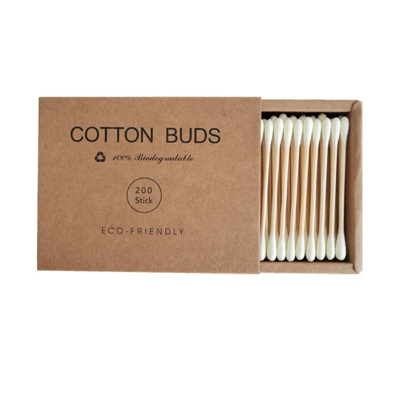 Medicin 1000st Color Mix Double Head Cotton Swab Bamboo Sticks Cotton Swab Disponible Buds Cotton For Beauty Makeup Nose Ears