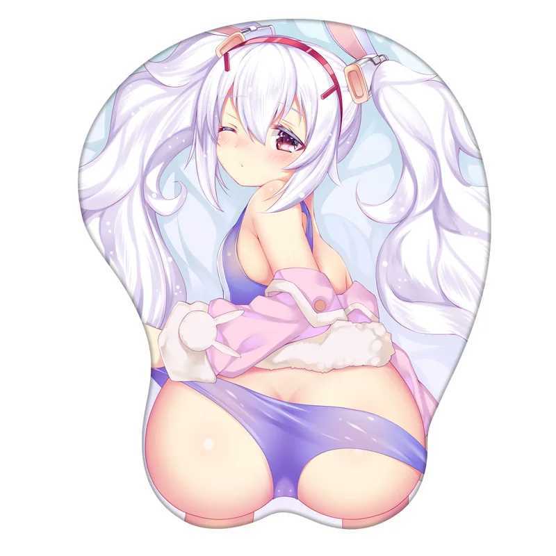 منصات الماوس معصمه يستعد 3D Azur Lane Mouse Pad USS Laffey Computer Mater Pad Stereo Mousepad مع حارس المعصم السيليكون اللوحة Mouse Mouse Mouse Y240423