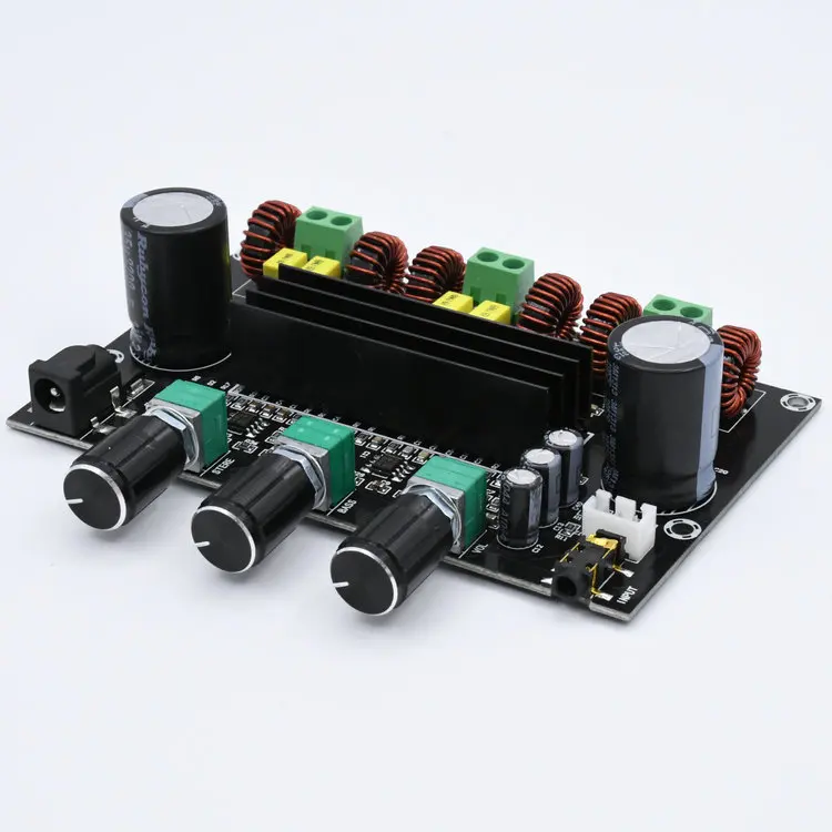 Förstärkare 80W+80W+100W 2,1 kanal TPA3116 Digital Power Stereo Amplifier Board med två NE5532 OP AMP TPA3116D2 BASS SUBWOOFER FÖRKLIFIER