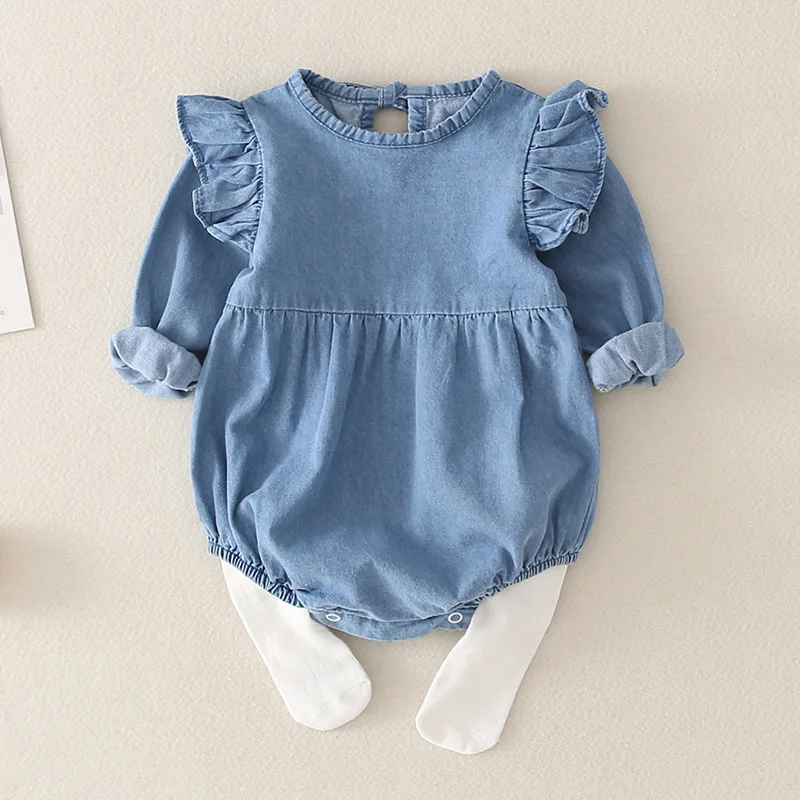 One-pièces Baby Spring Autumn Vêtements Toddler NOUVELLE-NOURNE BOBÉS BOSSIM BODYS BODYS LONG LONGES SOINDS PLAYSUITS SOING SUIT