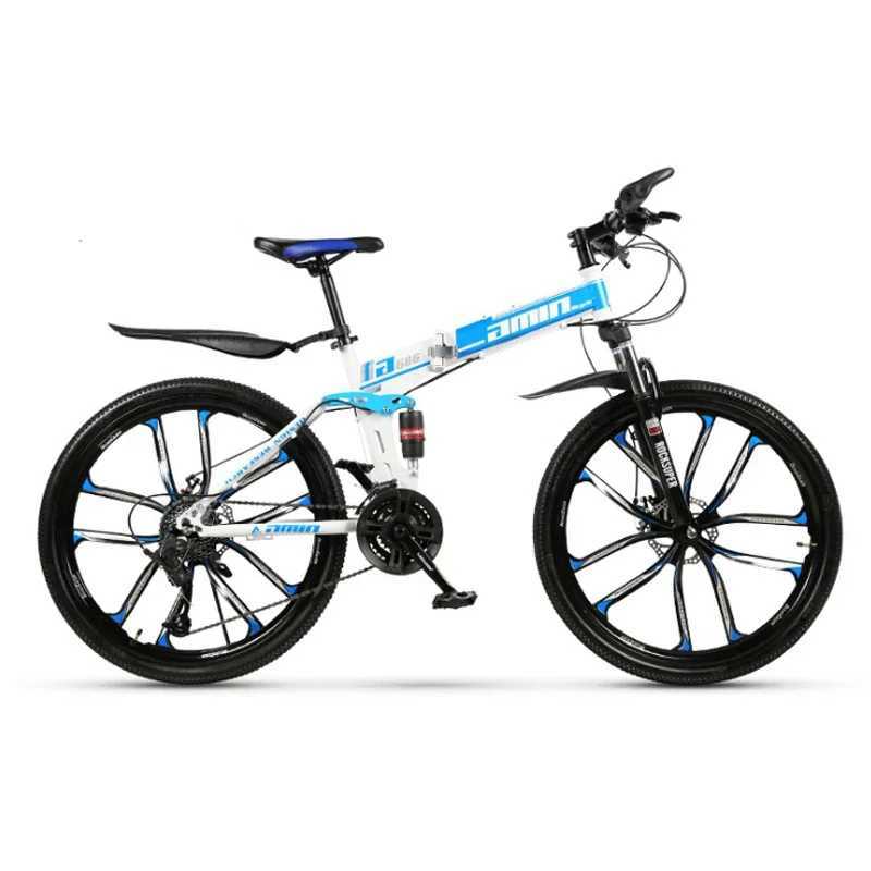 Bikes 21/24/27/30 VILLE VILLE VILLE VILLOB 24 et 26 pouces Double amortissement freins à disque 10 Blade Wheel Mountain Bicycle Y240423