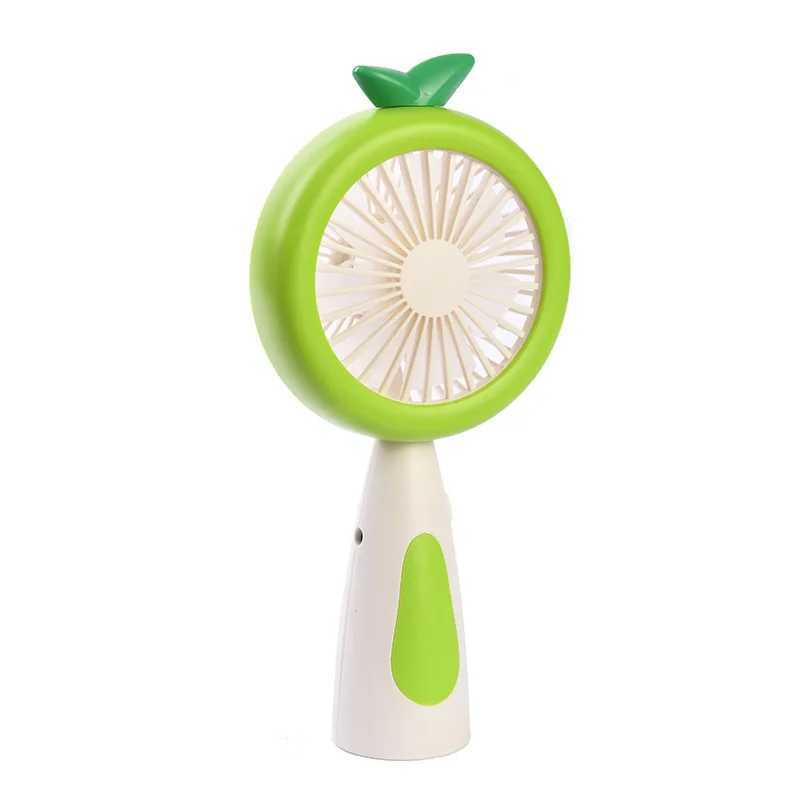 Autres appareils électroménagers Small Handheld Fan avec LED Night Light 2 vitesses USB pour voyage en plein air J240423