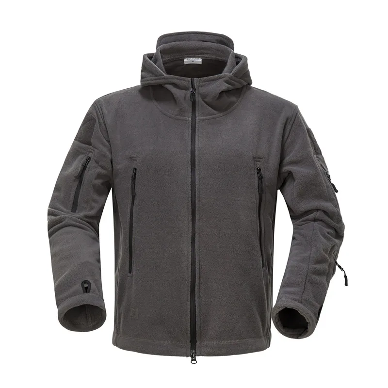 Ropa nueva chaqueta de softshell de vellón al aire libre hombre táctico táctico polartec thermal polar con capucha