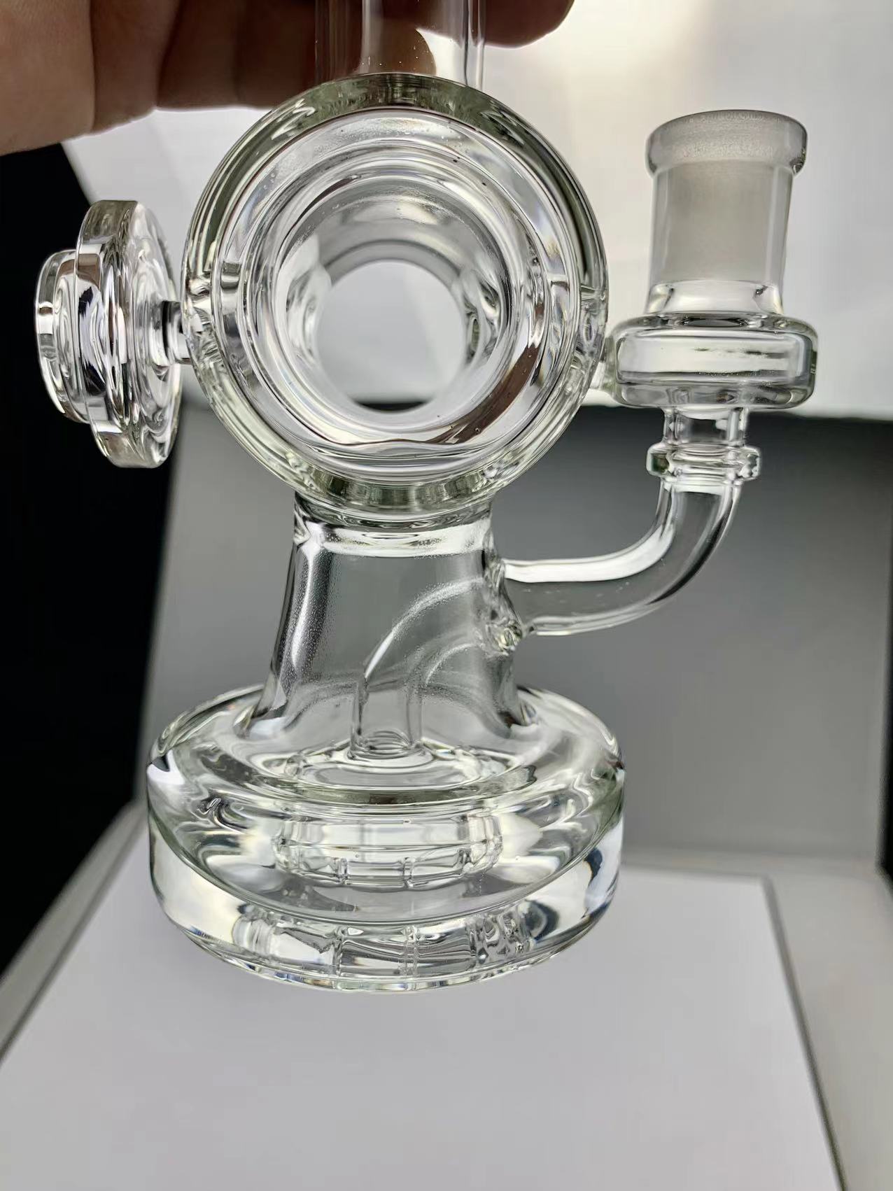 Bongs eare recycler recycler Reclaim Core Curting Accessories Double Layer Цилиндрическая буровая установка может быть настроена.Добро пожаловать на заказ или оптом