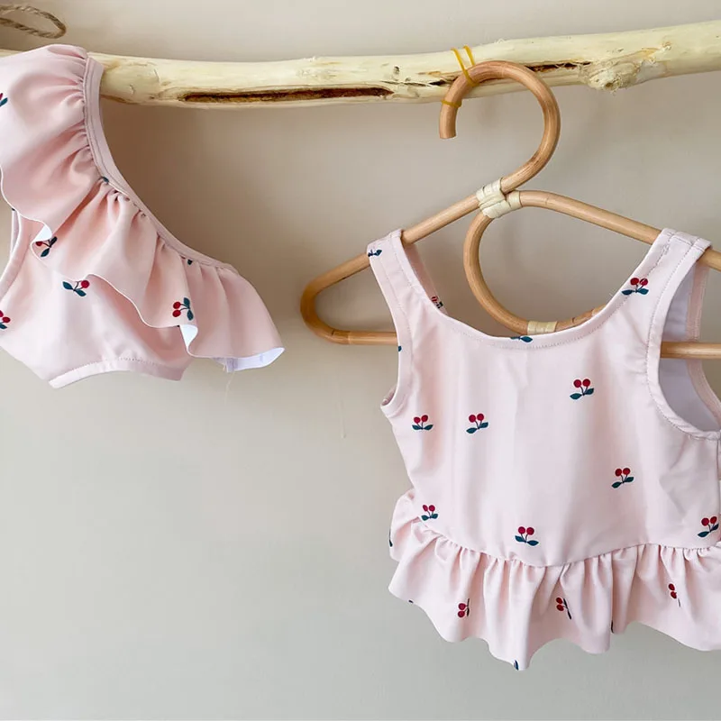 Swimwear Milancel 2022Summer Baby Swimming Suit Girls Cherry Swimming Wear zwemmerset