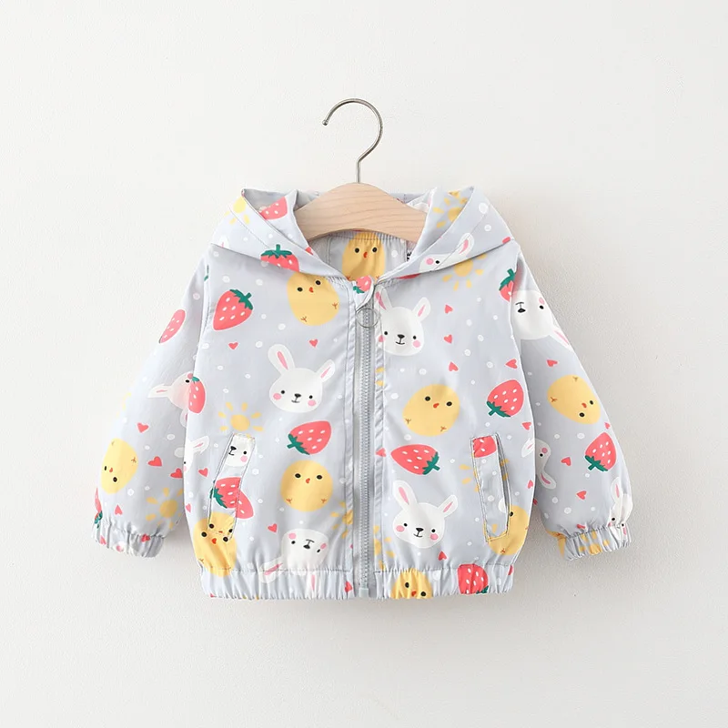 Coats Spring newborn baby girl clothes outfit casual hooded windbreaker outerwear for baby girls clothing 1st birthday jacket coats