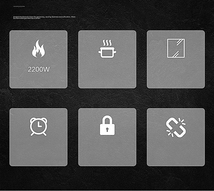 Induktionskokare Högeldar med justerbar Power Magnetic Hot Plate Commercial Integrated Multi-Head Electric Ceramic Furnace