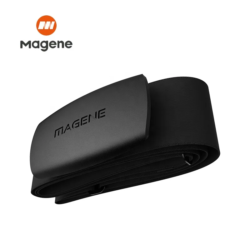 Accessori Magene Mover H64M Monitoraggio della frequenza cardiaca Bluetooth4.0 ANT + Sensore magene con bici da computer con cinturino toracico Wahoo Garmin BT Sports Band