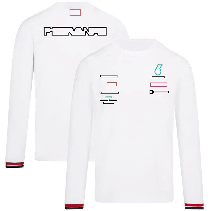 2022-2023 F1 레이싱 긴 슬리브 티셔츠 포뮬러 1 팀 드라이버 O 목 티셔츠 여름 뉴 남자 패션 스포츠 저지 티셔츠 관습
