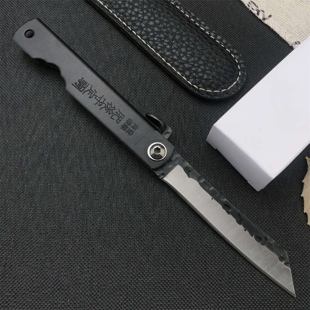 Higonokami Damas Damas Steel Tanto Blade pliage couteau en aluminium Poignée de camping extérieur couteaux de chasse tactique EDC Collection EDC